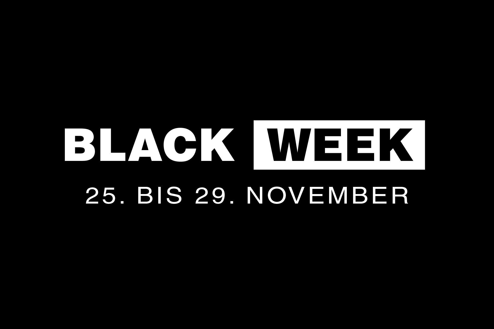 Black Week – 20 % auf alles (inkl. Rotstiftpreise) | 25.–29. November